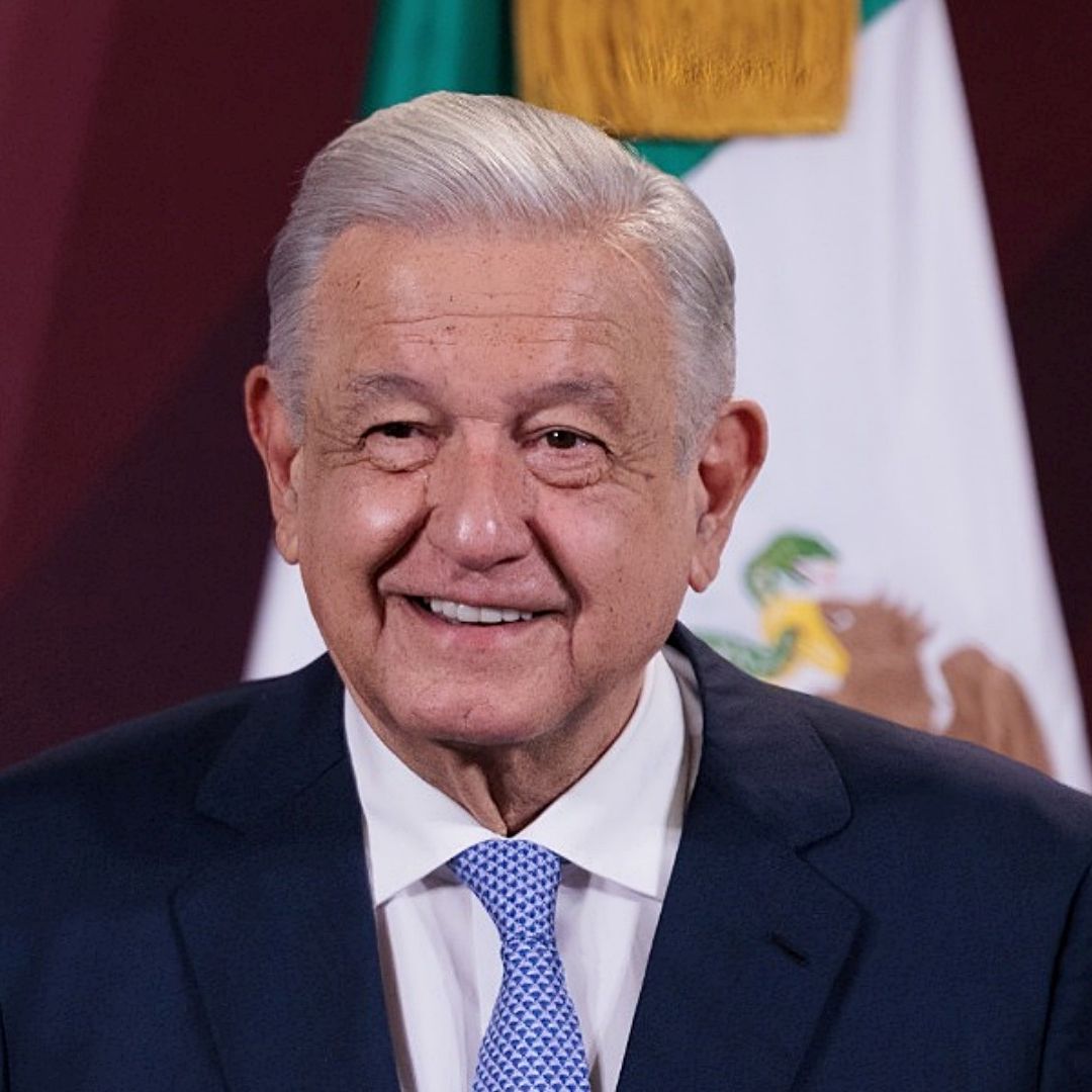 El presidente Andrés Manuel López Obrador presenta su mañanera desde Palacio Nacional