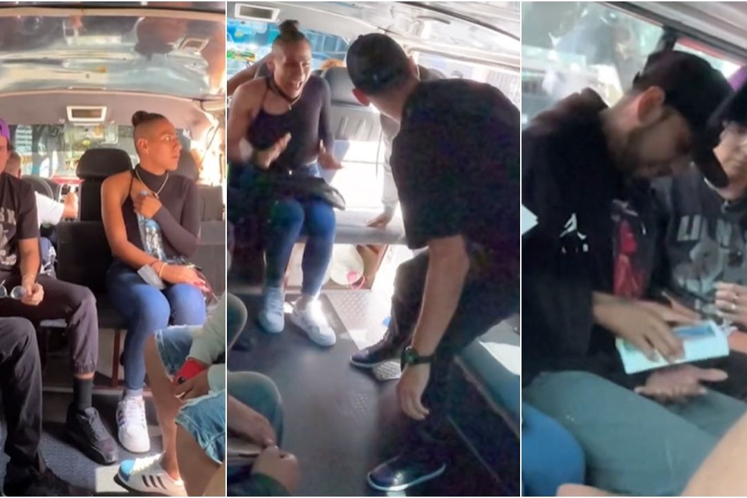 ¡Ya Se la Saben! ‘Asaltante’ Regala Teléfonos en Combi