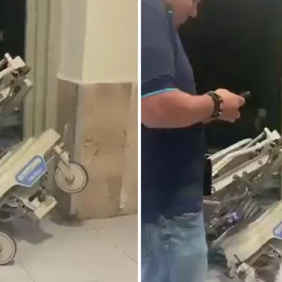 Video | Elevador Aplasta Camilla en Hospital del IMSS en NL
