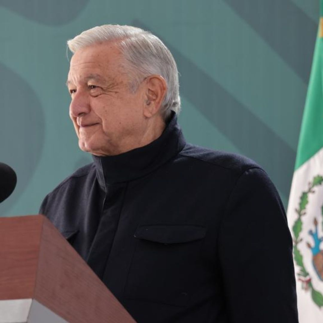 El presidente López Obrador en conferencia mañanera