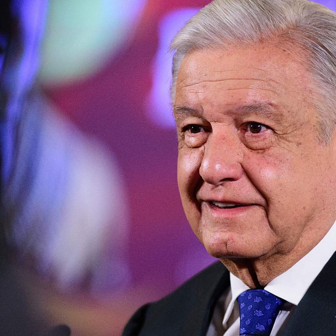 El presidente Andrés Manuel López Obrador presenta su mañanera desde Palacio Nacional