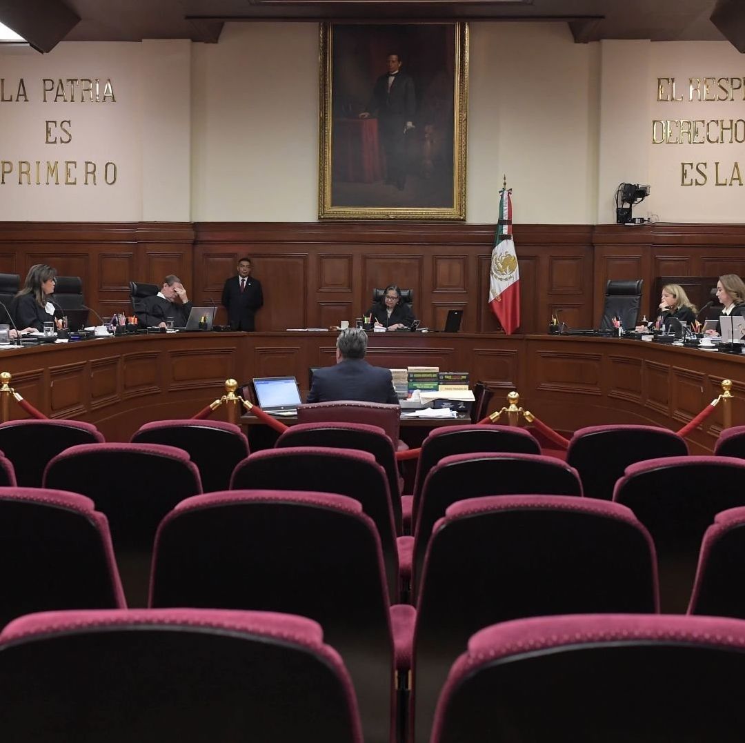 Pleno de la Corte durante la sesión de los ministros.