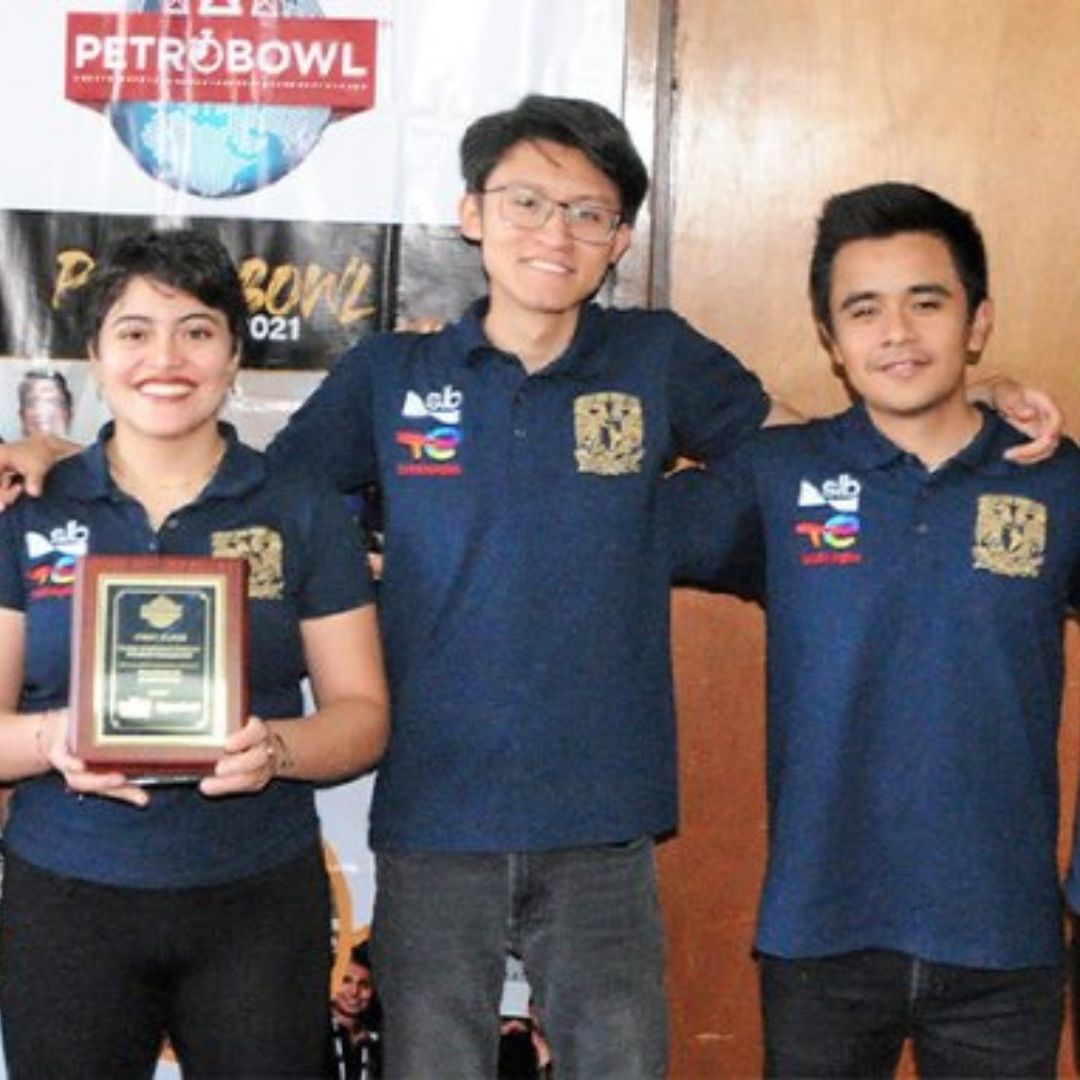 Alumnos de la carrera de Ingeniería Petrolera de la FI, de la UNAM, ganan campeonato internacional de industria petrolera