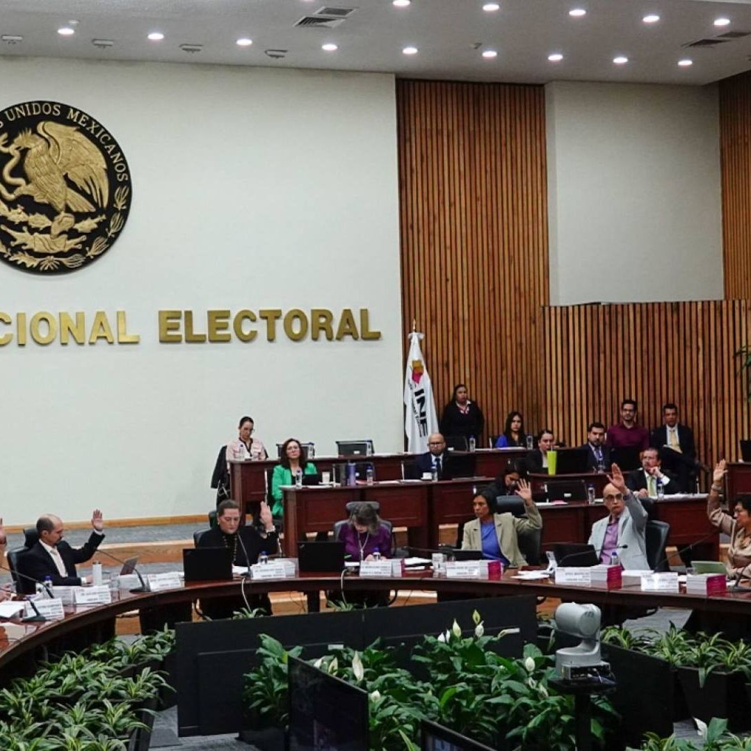 Sesión del Instituto Nacional Electoral (INE)