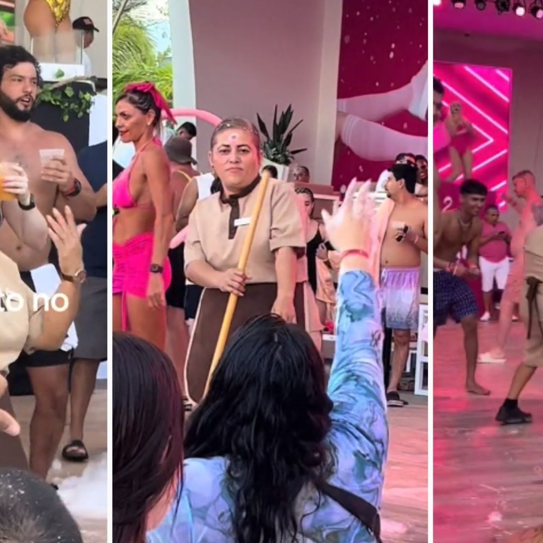 Video: Empleada de Limpieza se Convierte en el Alma de la Fiesta en Cancún