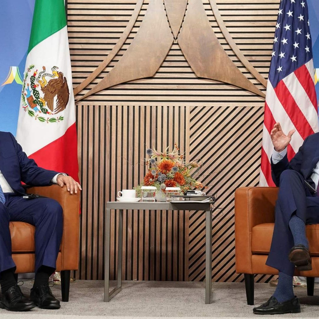 Los presidentes de México, Andrés Manuel López Obrador y de EUA, Joe Biden.