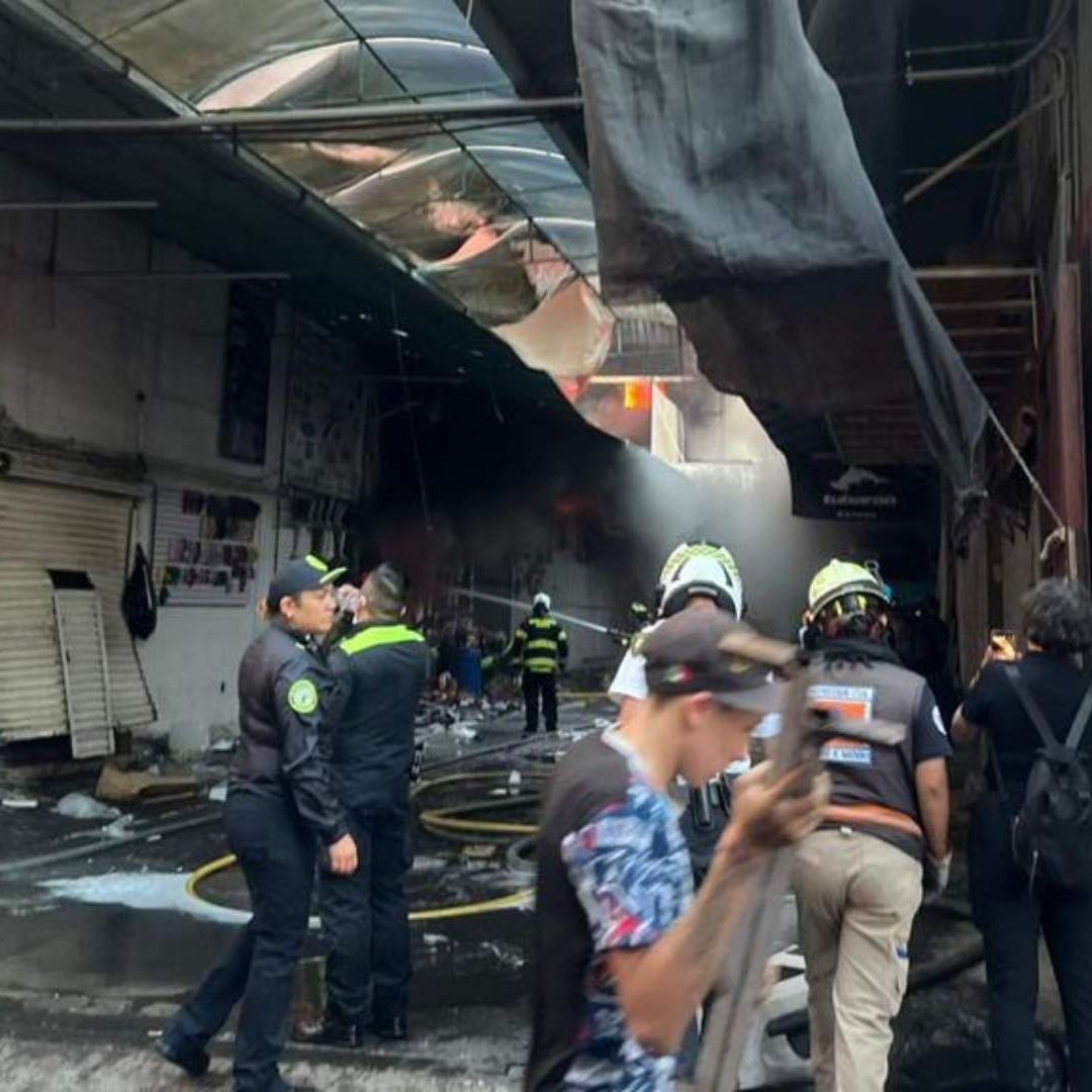 Locales afectados por el incendio del pasado jueves.