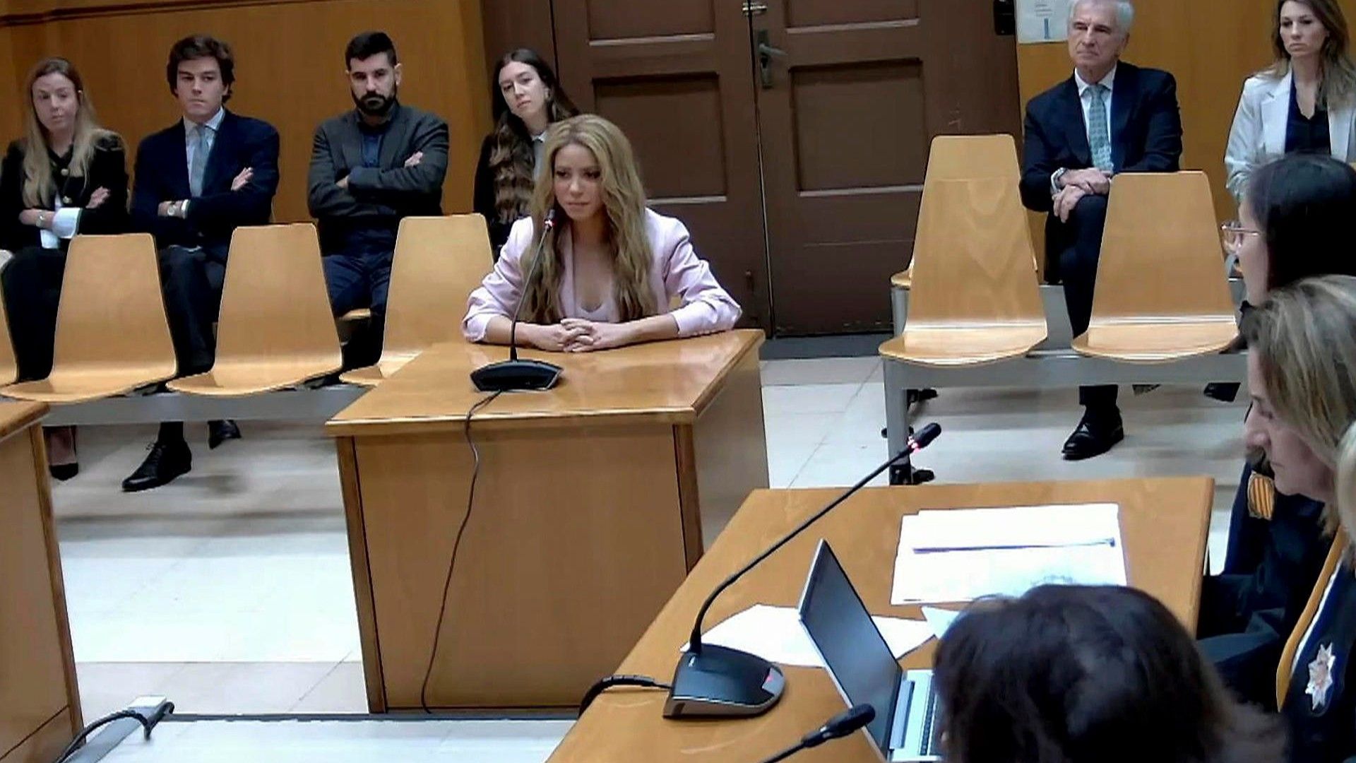 Shakira asistió al Palacio de Justicia de Barcelona