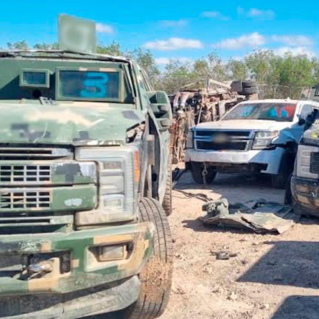 FGR Destruye 20 'Monstruos' del Narco en Tamaulipas