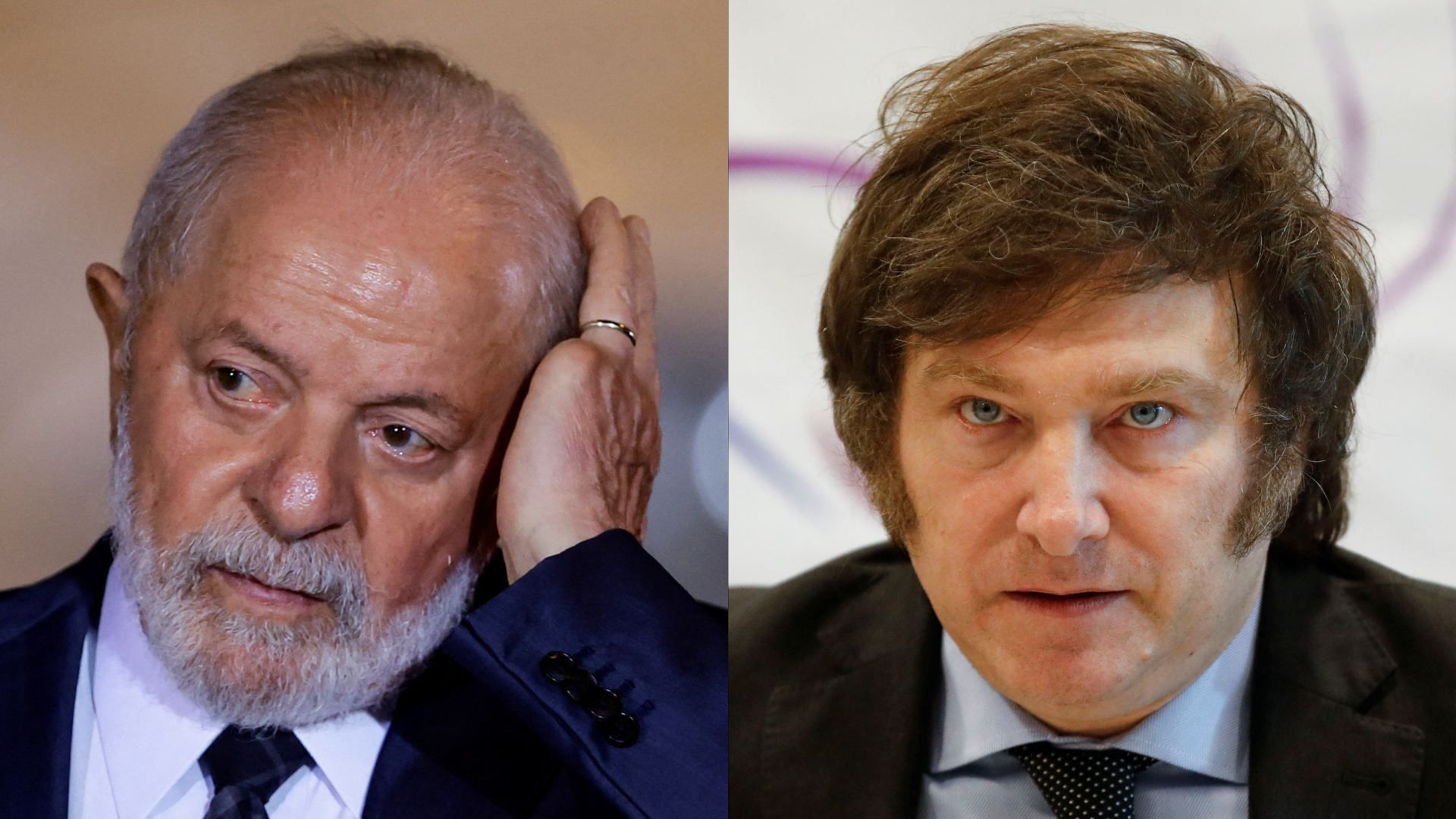Lula da Silva y Javier Milei tienen ideologías políticas contrarias.