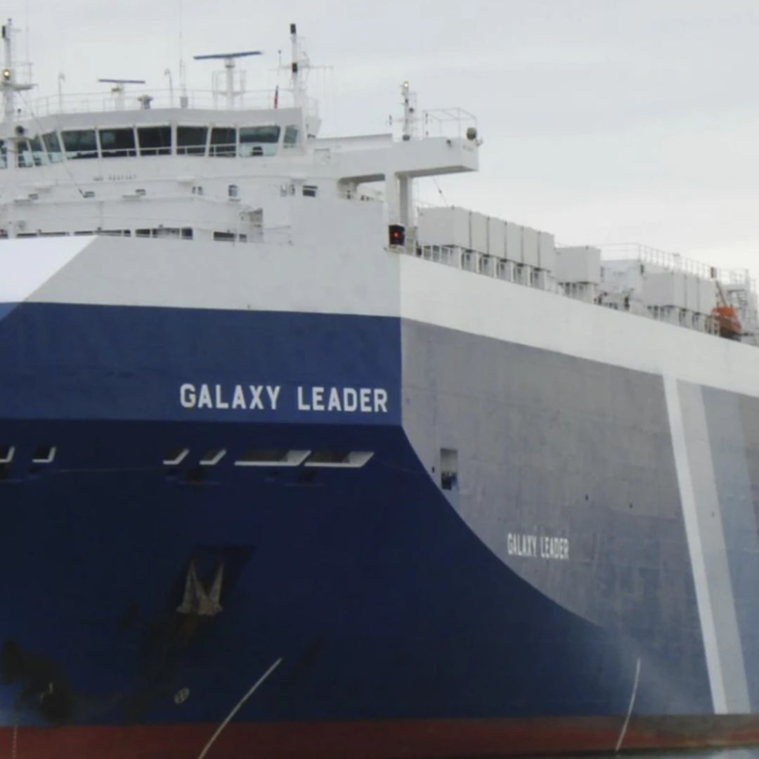 Captura del carguero 'Galaxy Leader' en una operación militar realizada en el Mar Rojo