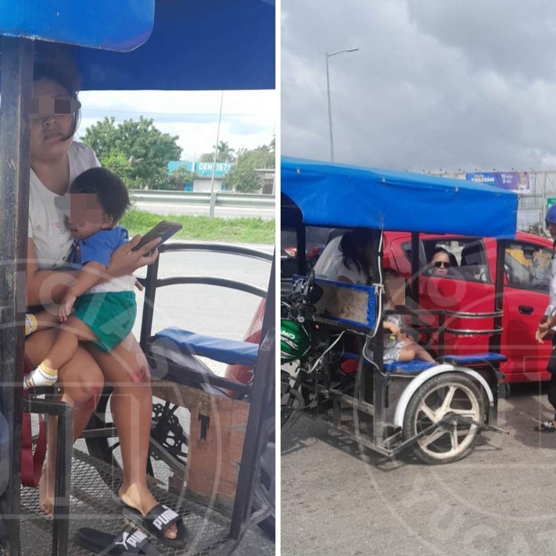 Auto Impacta a Mototaxi y Mujer e Hijos Salen Volando en Yucatán