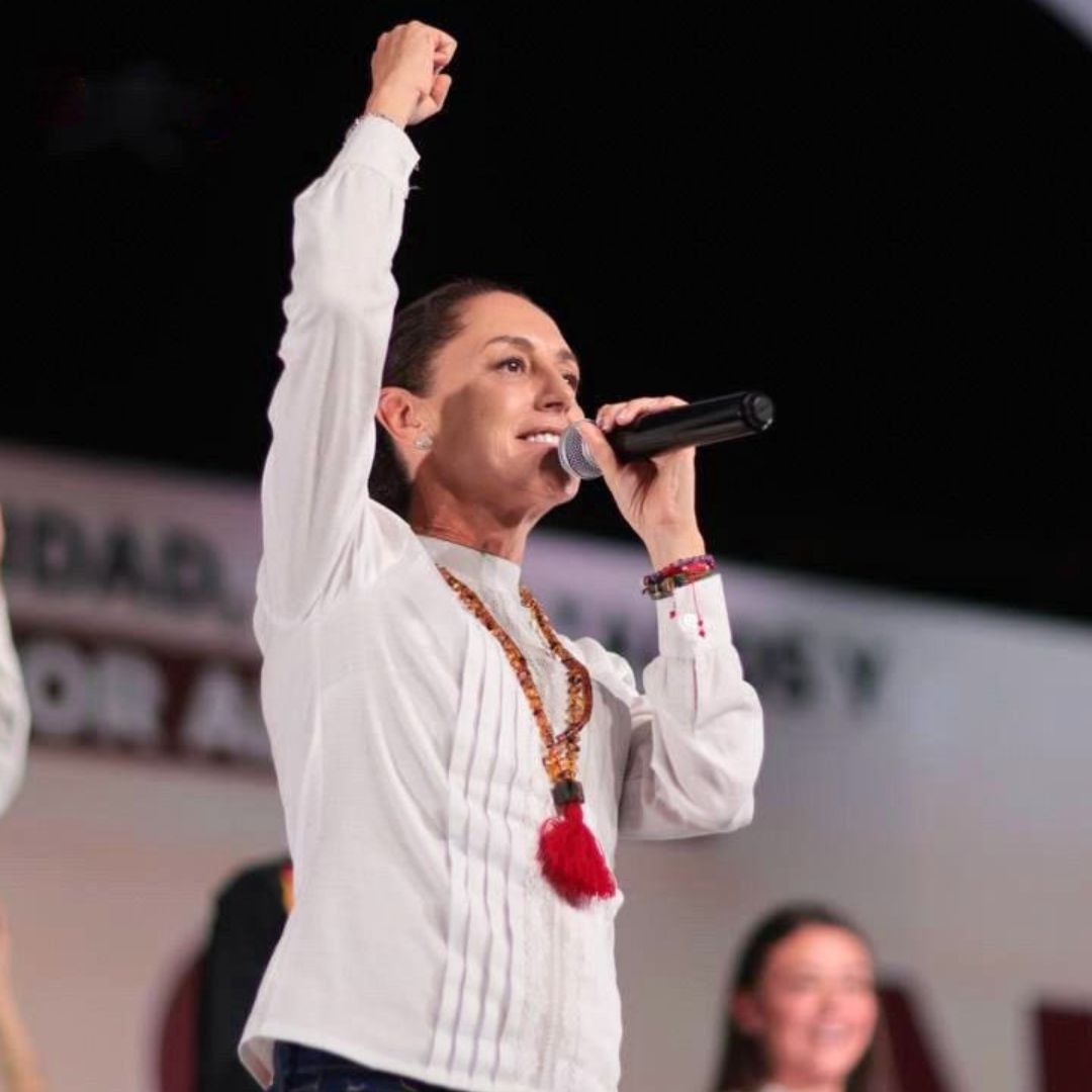 Claudia Sheinbaum en Chiapas el 23 de noviembre de 2023.