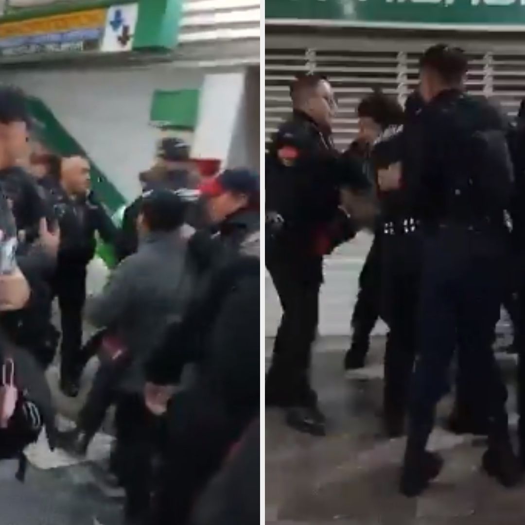Metro CDMX: Policías Se Enfrentan a Vendedores en Chabacano Línea 8