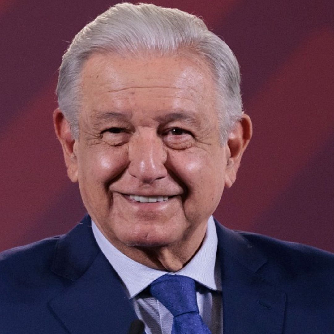 El presidente Andrés Manuel López Obrador presenta su mañanera desde Palacio Nacional