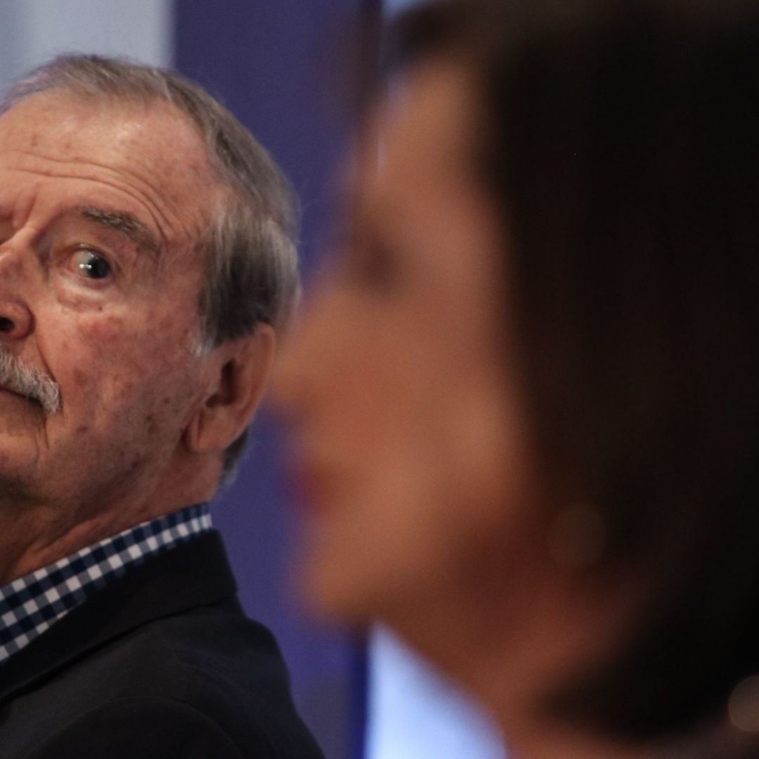 Vicente Fox en evento con Xóchitl Gálvez el 26 de octubre de 2023.