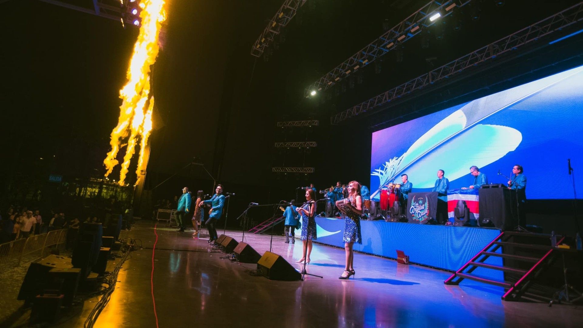 Los Ángeles Azules en concierto el 19 de noviembre de 2023.