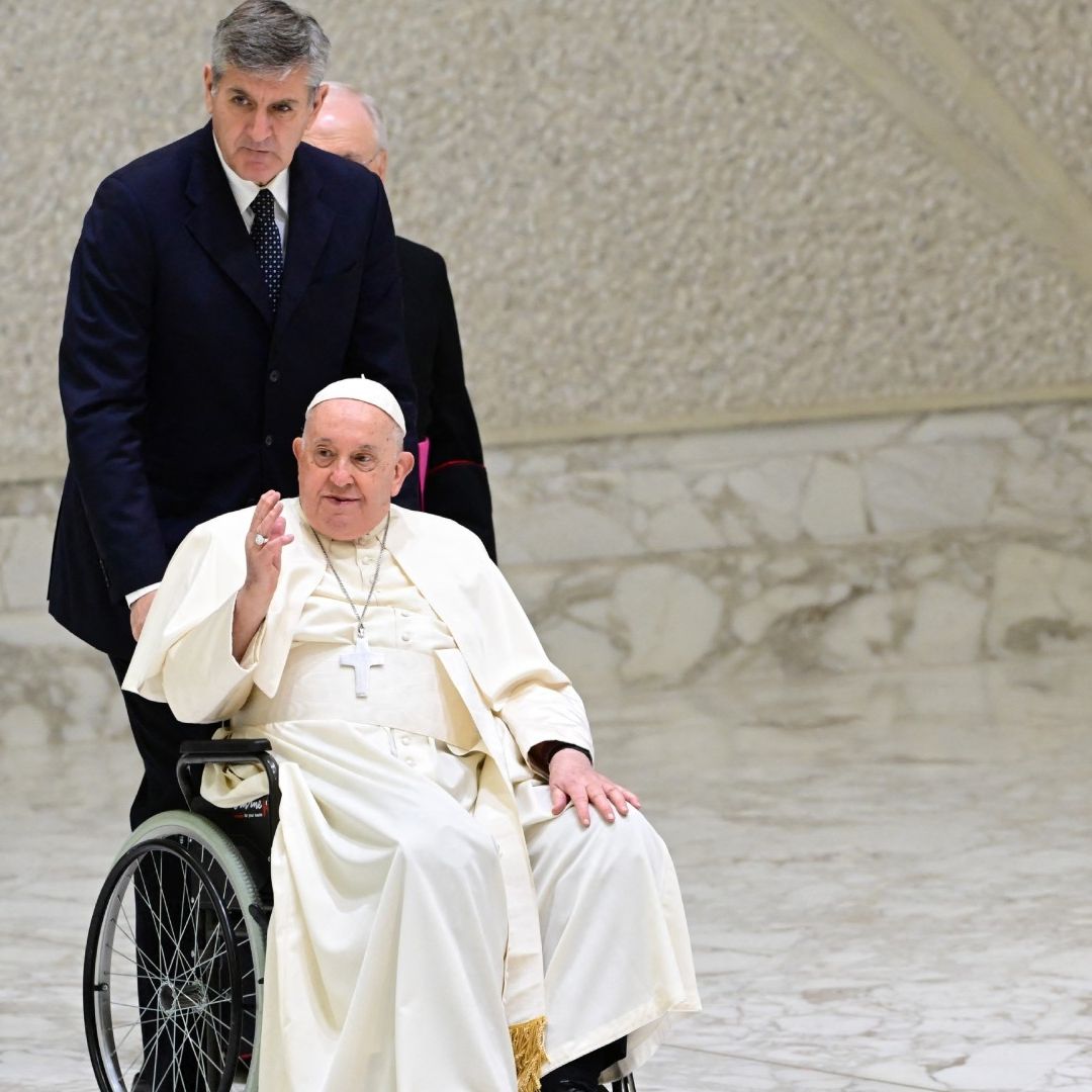 Papa Francisco durante audiencia