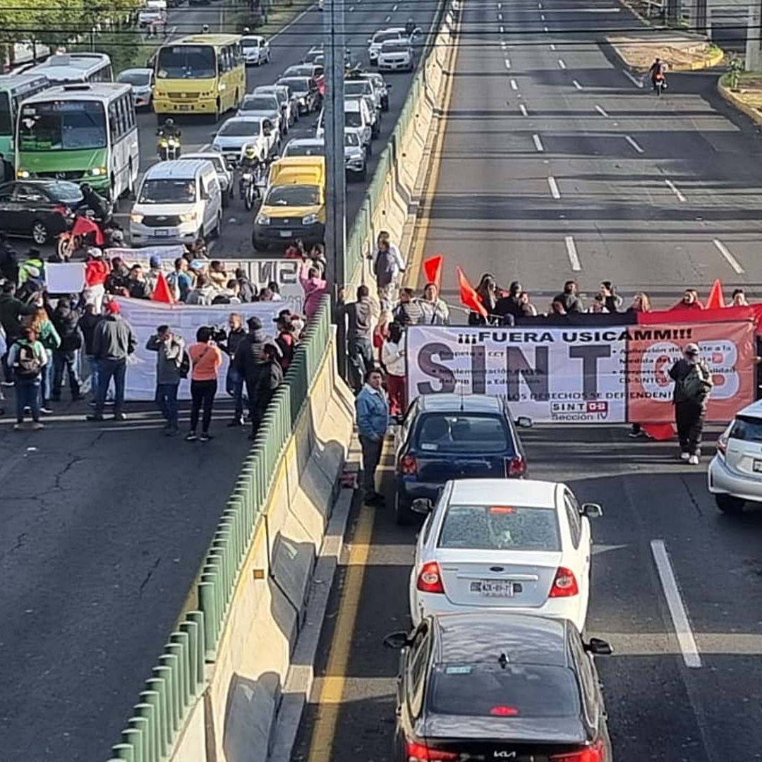 Protesta de Sindicato de Bachilleres Provoca Caos Vial en Edomex y CDMX