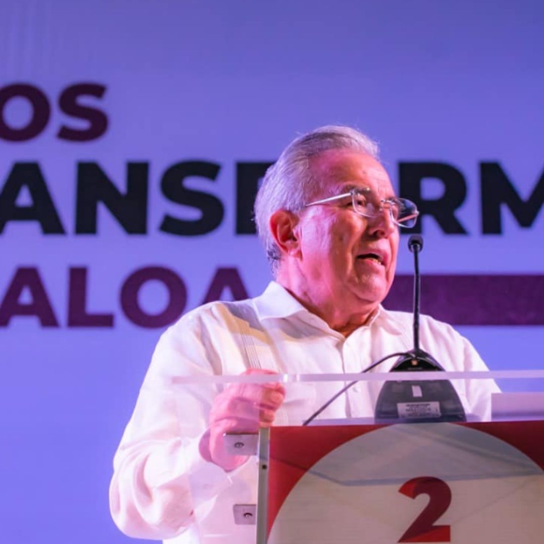 Rubén Rocha, gobernador de Sinaloa, en su segundo informe de gobierno