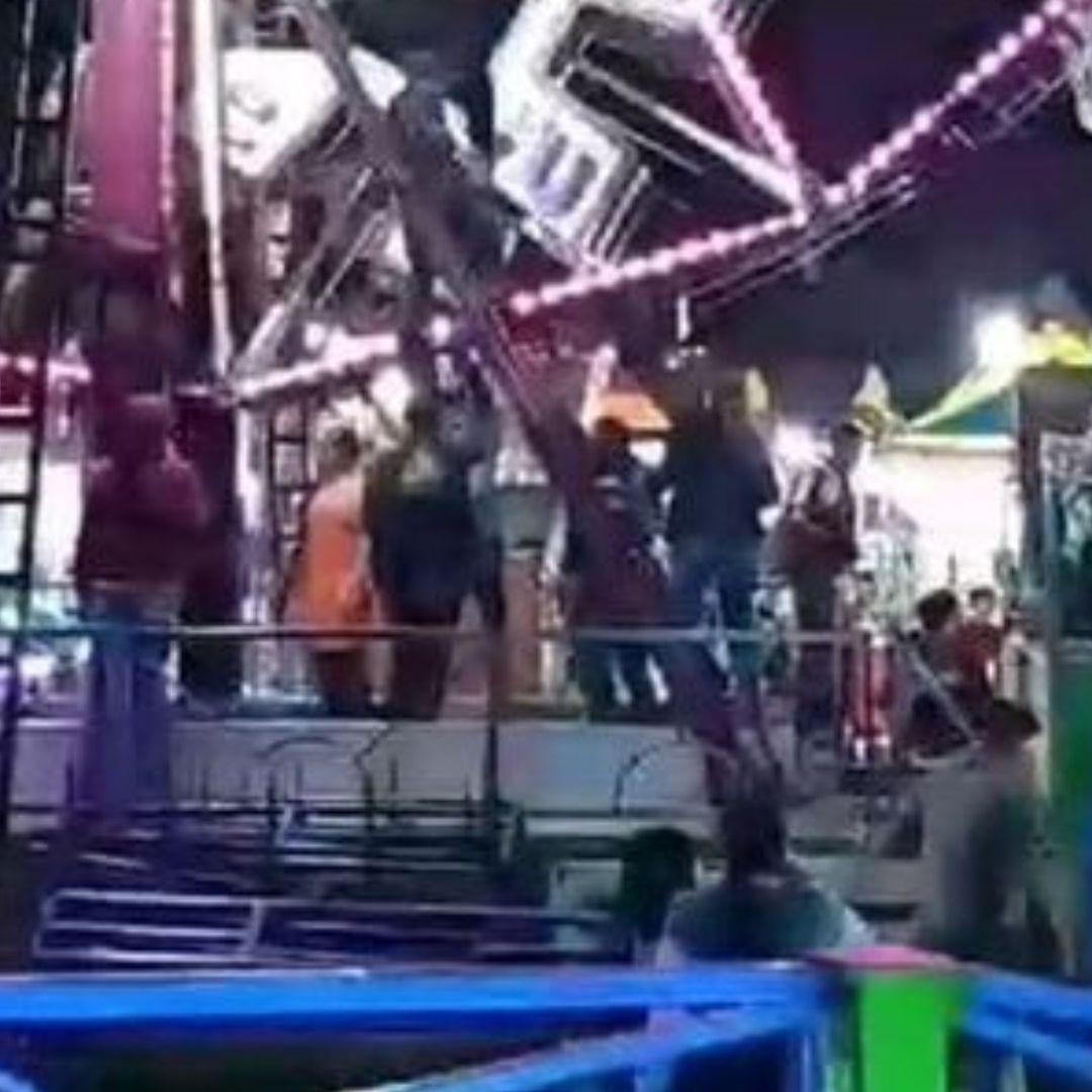 Menor de 16 Años Sale Proyectada de Rueda de la Fortuna en Veracruz