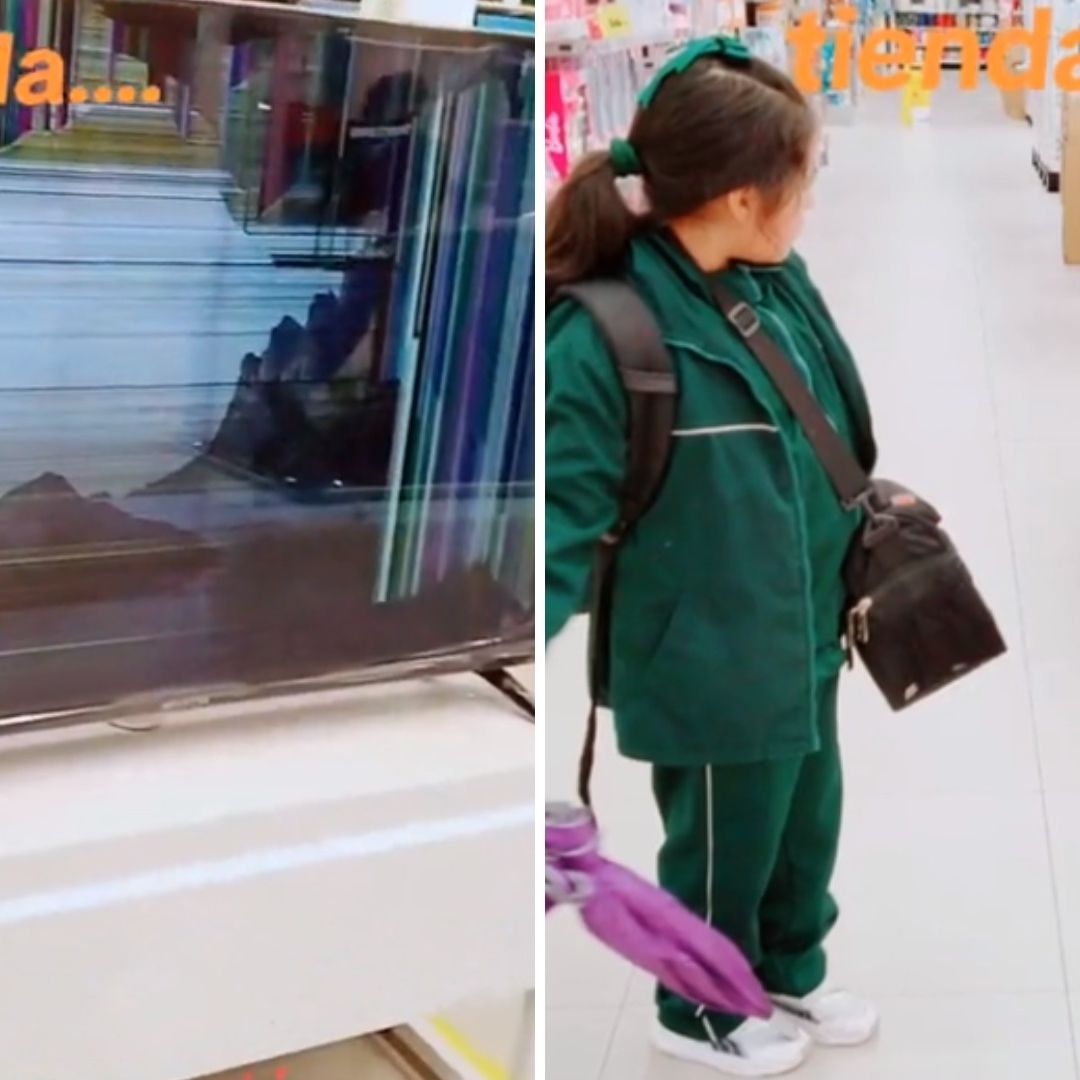 ¿Adiós Aguinaldo? Niña Rompe Pantalla en Centro Comercial