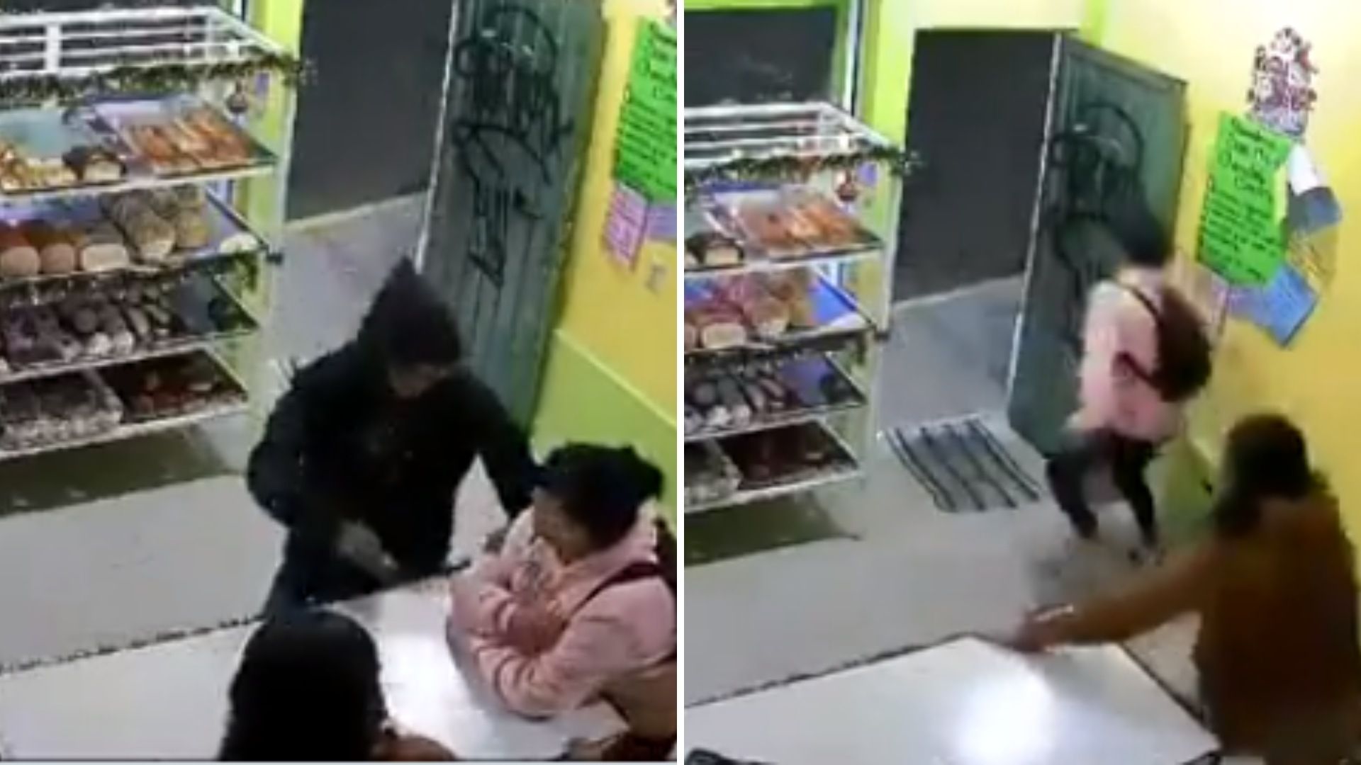 Hombre Intenta Robar Panadería y Mujeres lo Corren a Palazos en Ixtapaluca