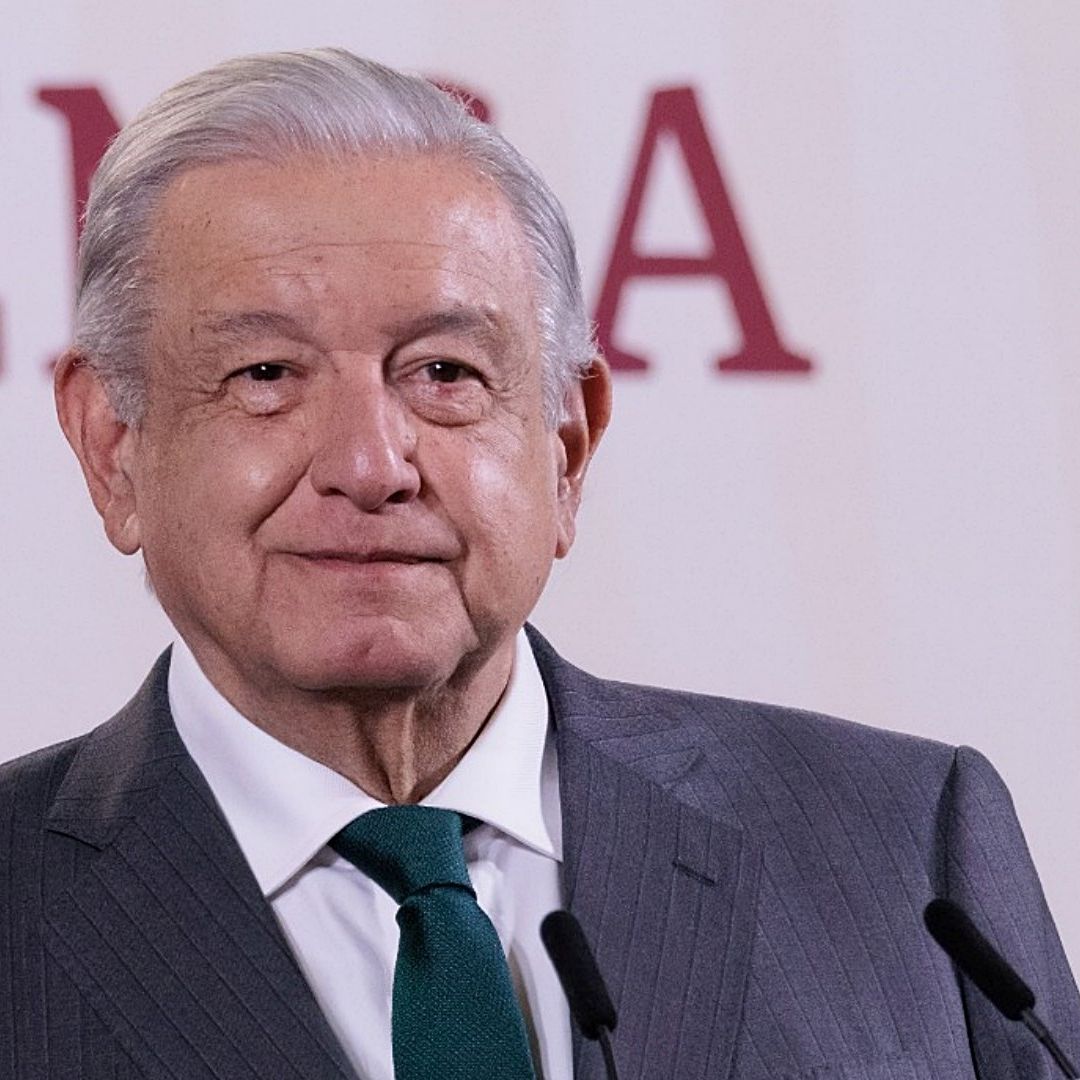 El presidente Andrés Manuel López Obrador presenta su mañanera desde Palacio Nacional