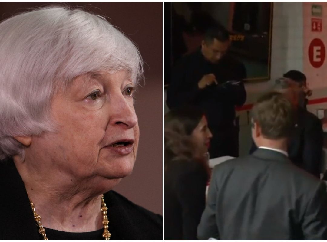 Janet Yellen comiendo tacos en CDMX tras visita en México