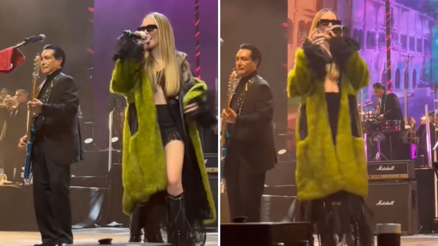 Belinda fue la gran sorpresa en concierto de Los Ángeles Azules en el Auditorio Nacional; los videos se hacen virales
