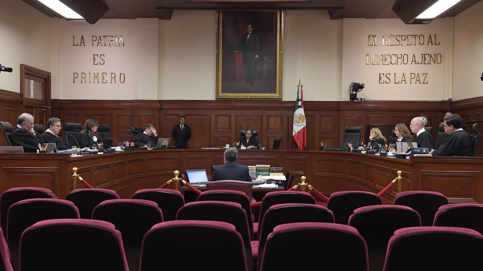 Sesión en la Suprema Corte de Justicia de la Nación el 9 de noviembre de 2023.