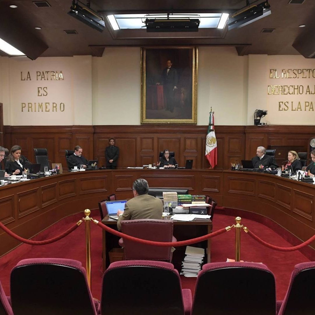 Pleno de la Corte durante la sesión de los ministros.