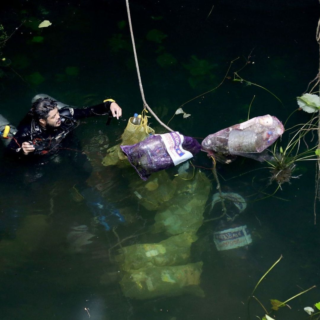 Extraen Más de 3 Toneladas de Basura en Cenotes de Yucatán