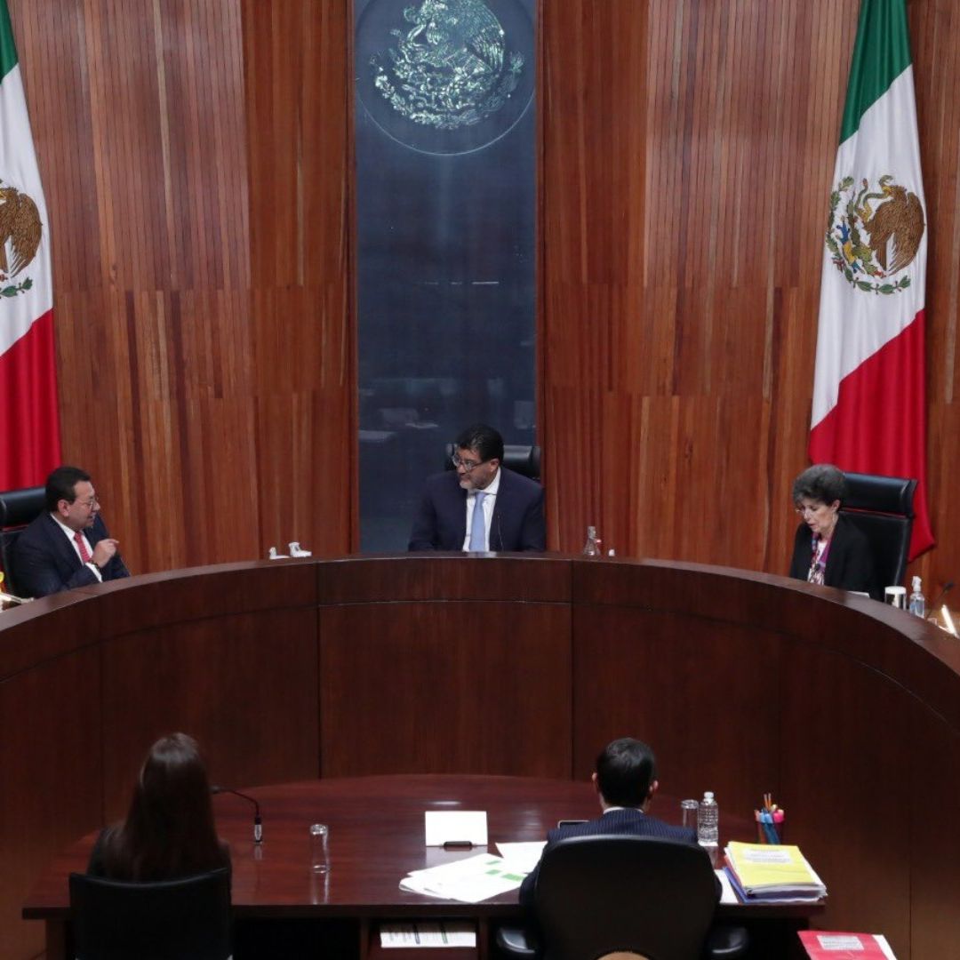 Sesión del TEPJF el 29 de noviembre de 2023.