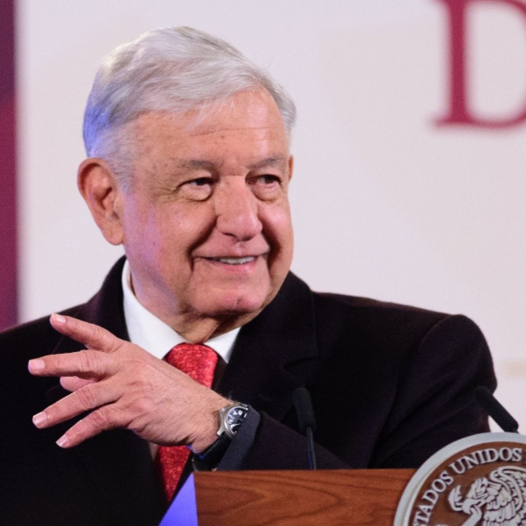 Andrés Manuel López Obrador en conferencia de prensa el 13 de diciembre