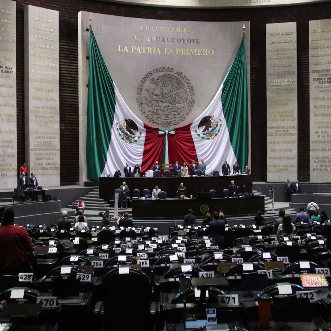 Pleno de la Cámara de Diputados en el recinto legislativo de San Lázaro
