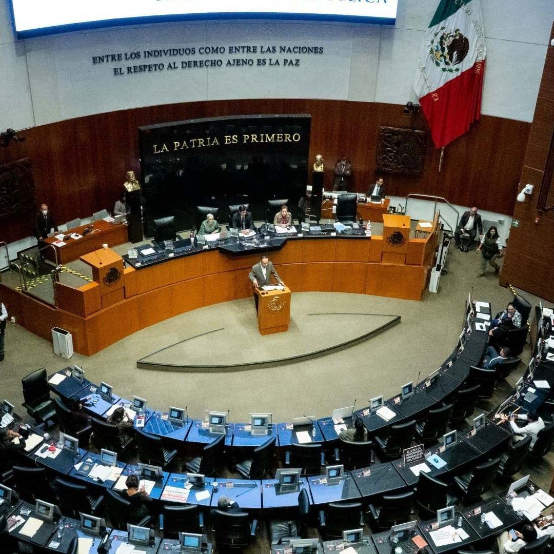 Sesión en el Senado de la República