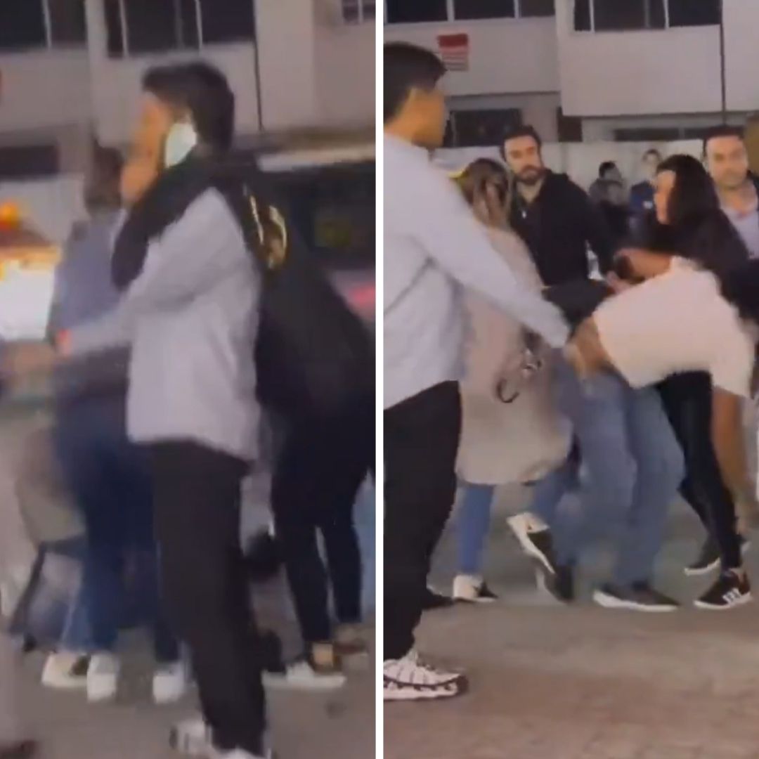 Mujer detiene pelea antes de concierto de Luis Miguel