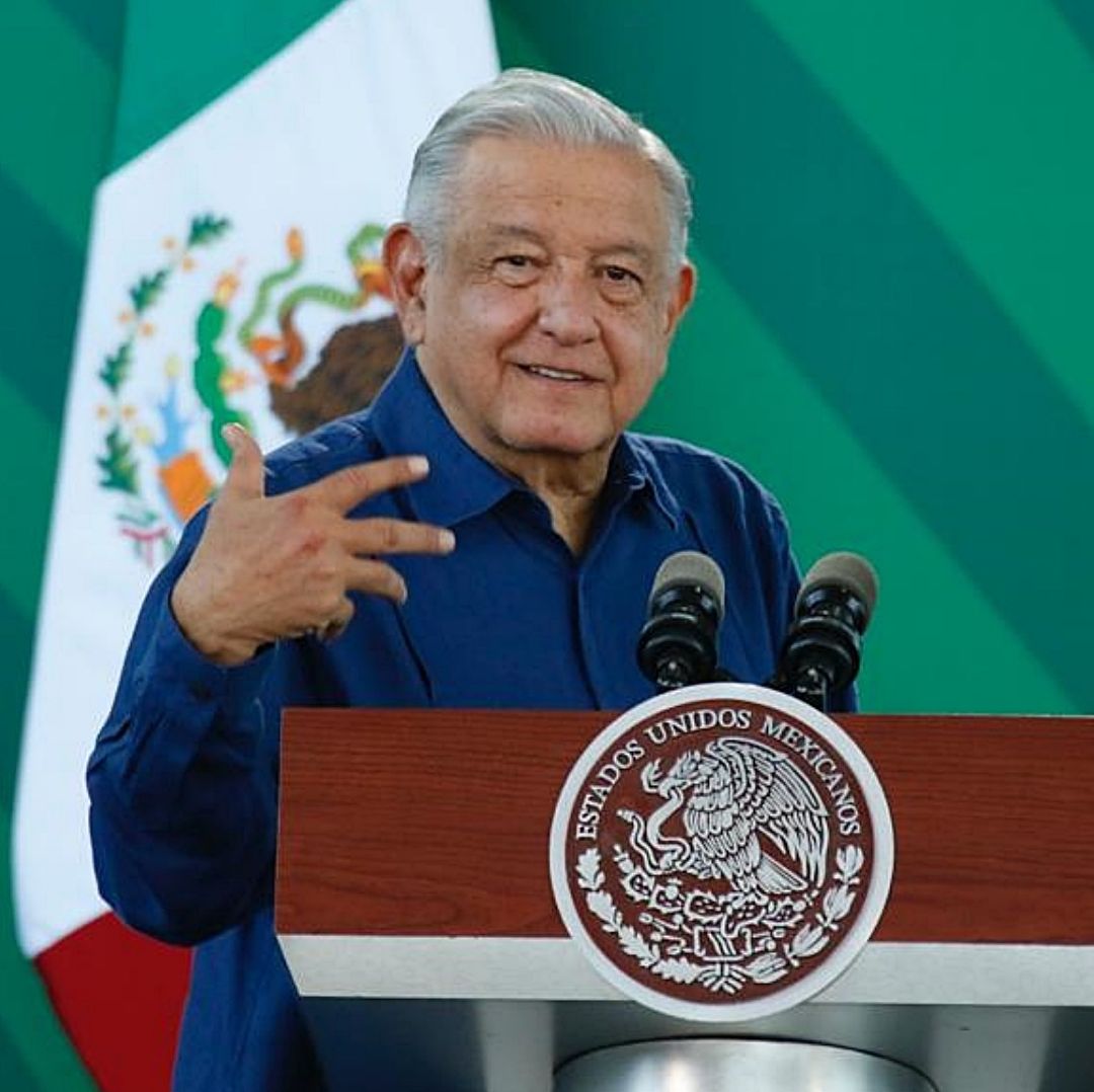 El presidente Andrés Manuel López Obrador presenta su mañanera