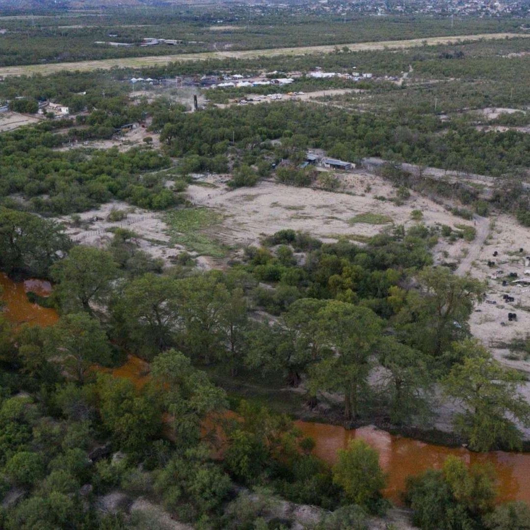Vista aerea de la mina de "El Pinabete" en Coahuila