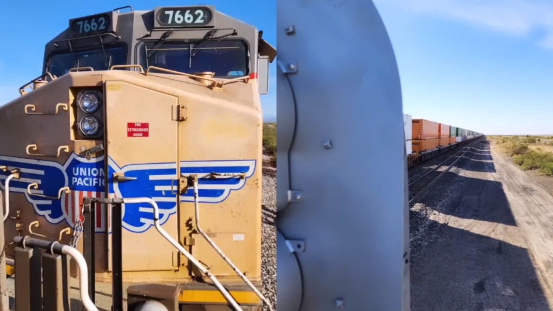 Cruces de trenes en la frontera México y Estados Unidos