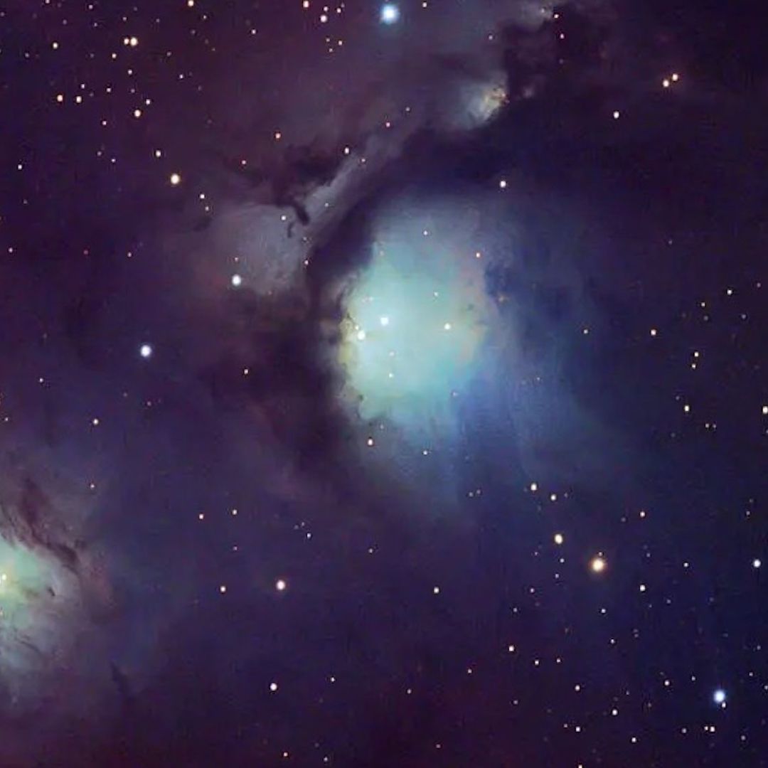 Fotografía del Complejo de Orión, un conjunto de nebulosas