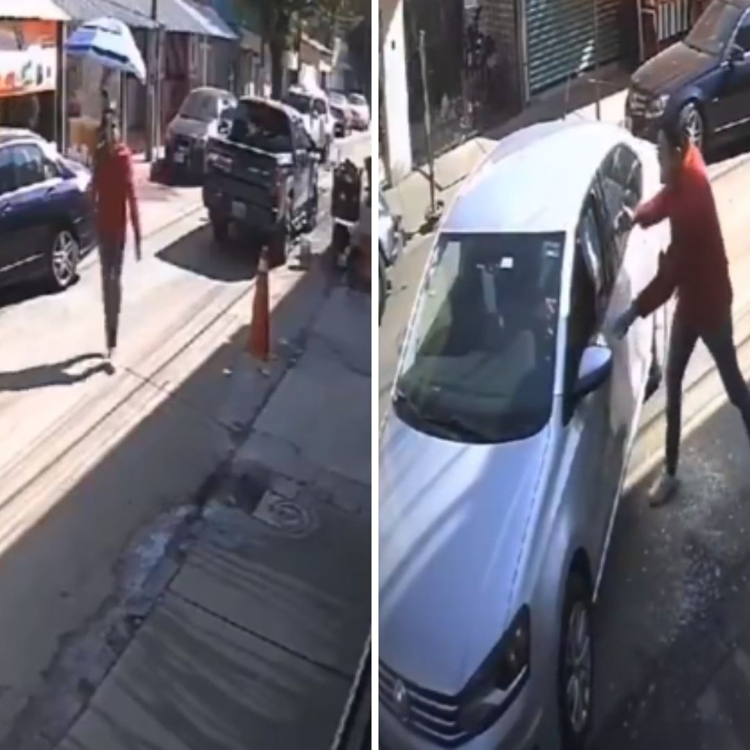 Video: Hombre Golpea a Automovilista por Accidente Vial en Coyoacán