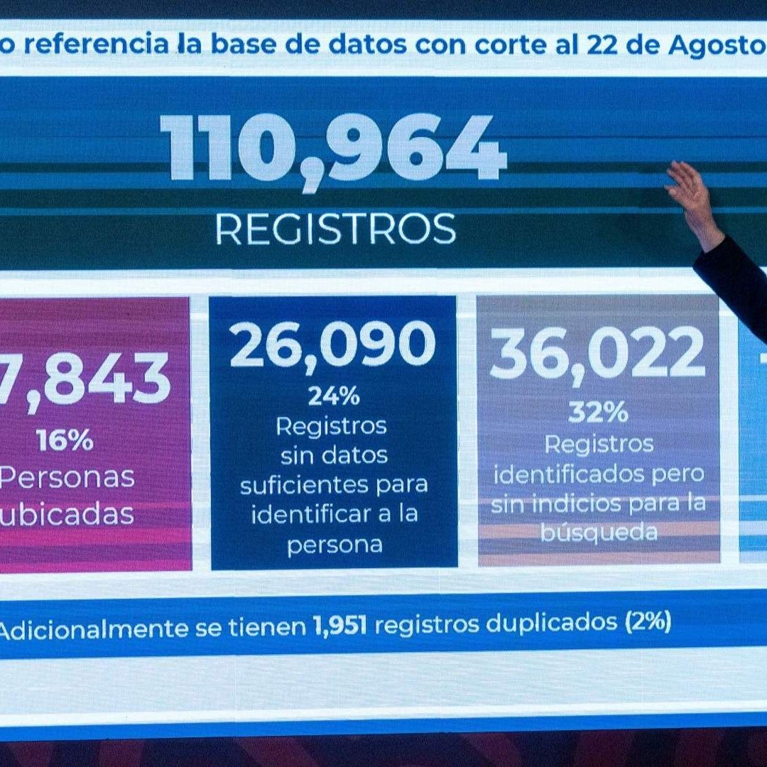 AMLO asegura que no se actuará de manera tramposa en informe de desaparecidos