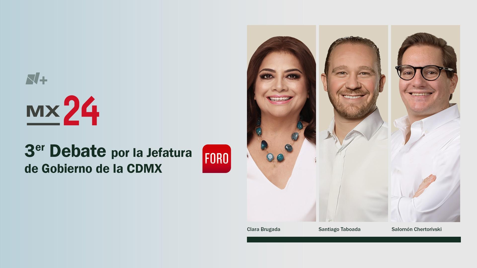 Sigue En Vivo el Tercer Debate entre los Candidatos a la Jefatura de Gobierno de la CDMX