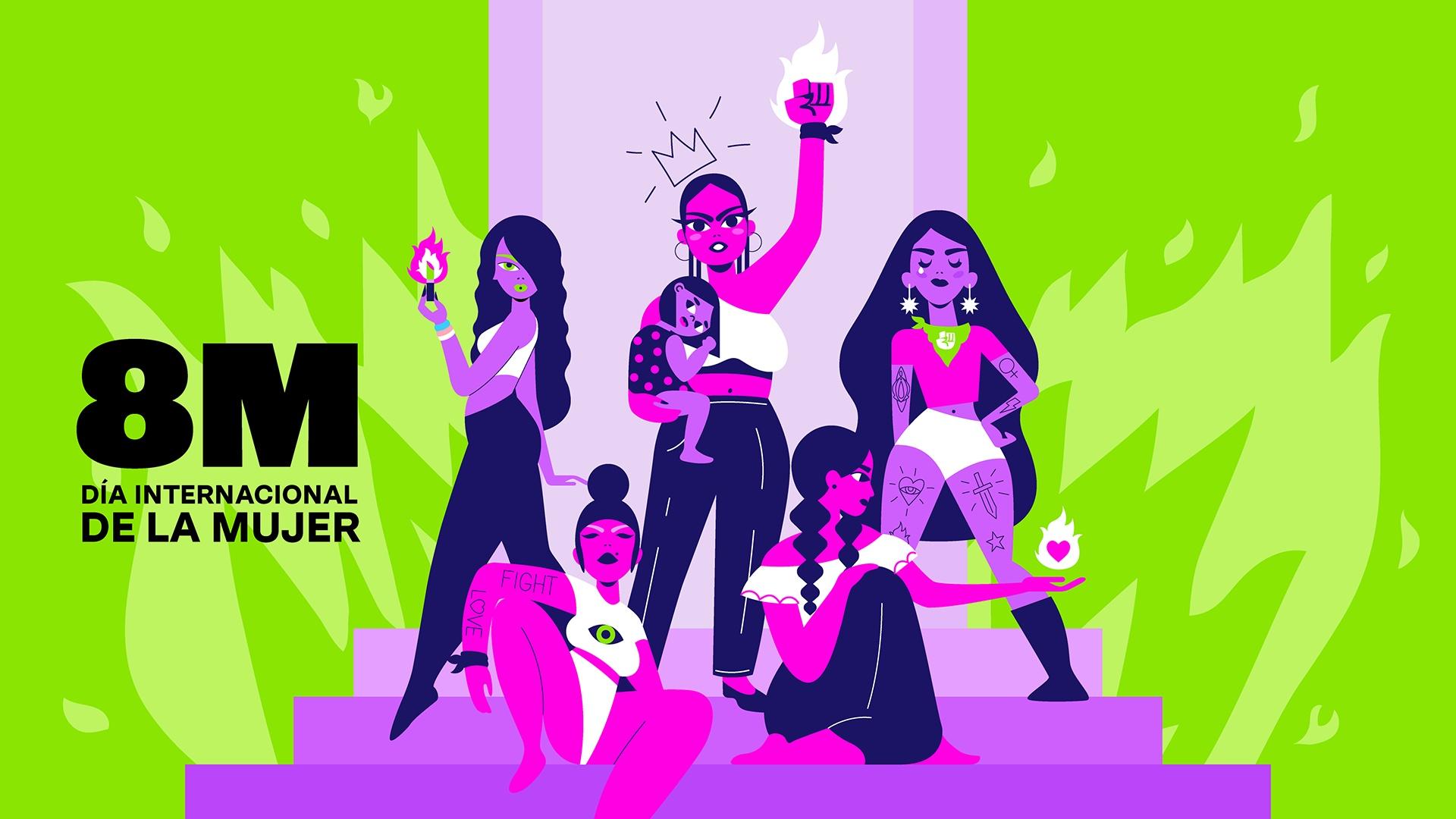 Marcha 8M En Vivo Día de la Mujer 2024 México