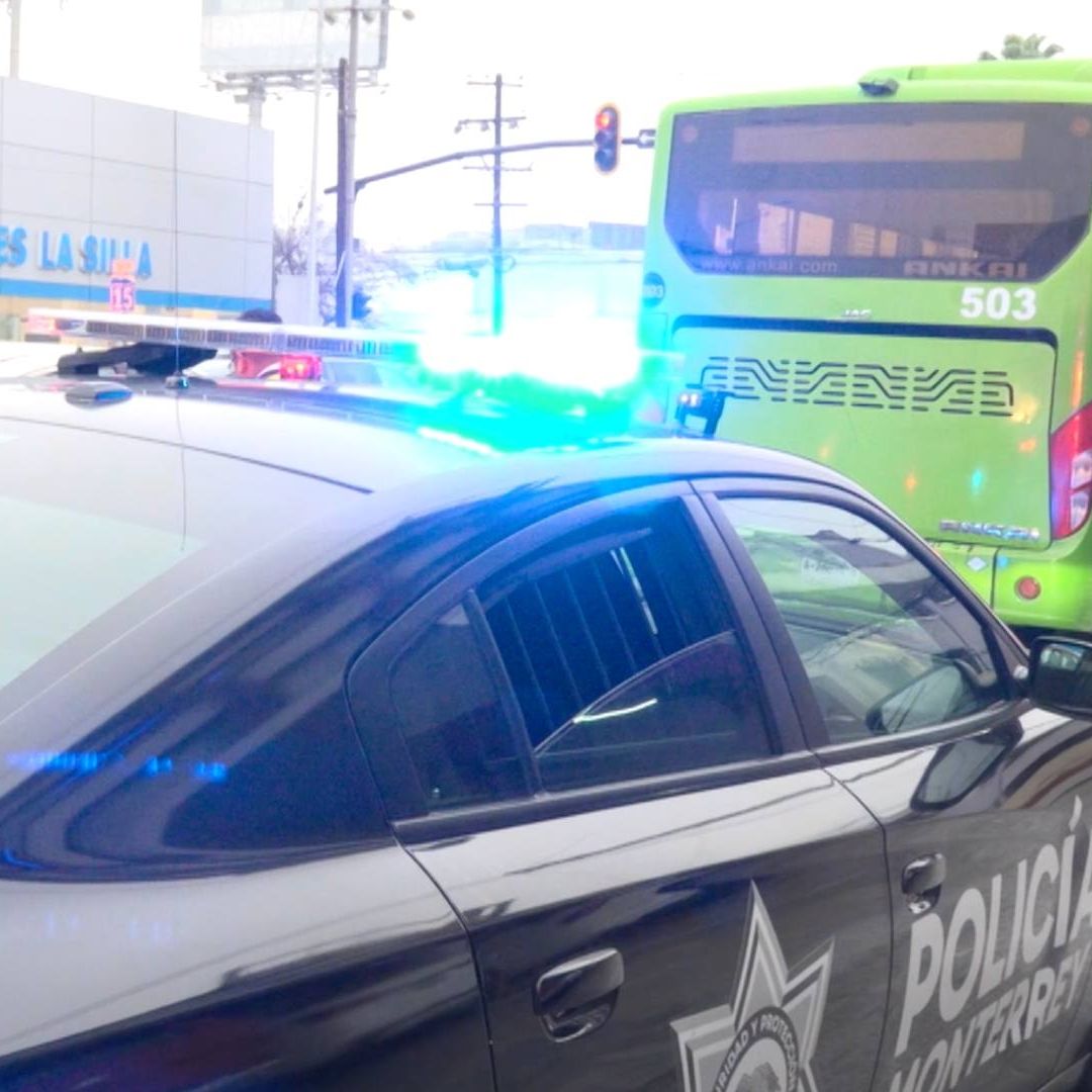 Policia de Monterrey acordono el área del atropello