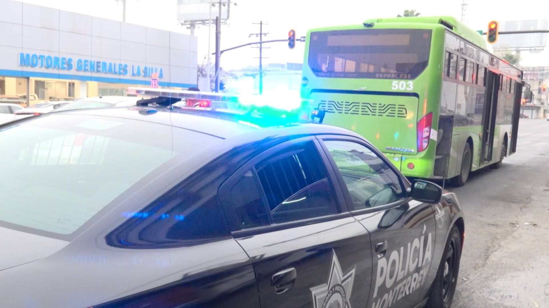 Policia de Monterrey acordono el área del atropello
