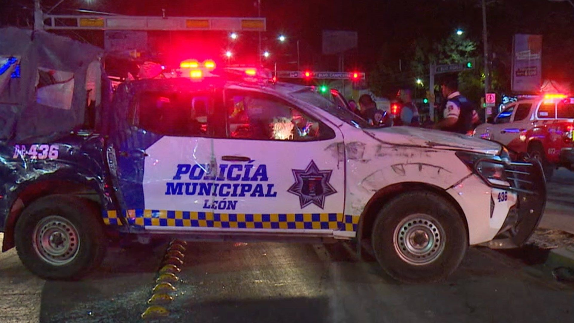 Seis Heridos Dejó en Choque Entre un Auto y Una Patrulla en el Fraccionamiento Hidalgo en León. Foto: N+