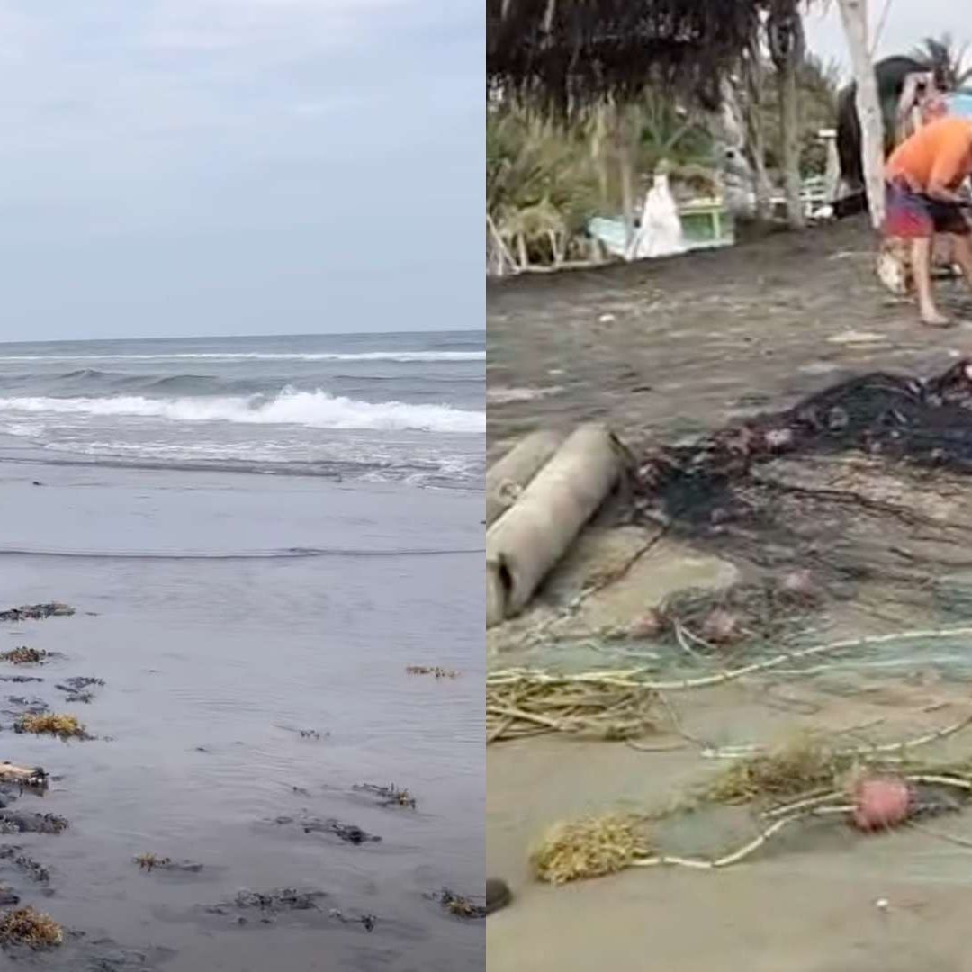 Cierran Zona de Playa por Derrame de Hidrocarburo en Pajapan, Veracruz